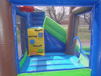 Bouncy House Forest Slide