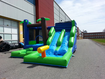 Bouncy House Forest Slide